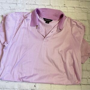 Men’s Brooks Brothers Purple & White Short Sleeve Polo Shirt